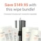 Zogics Sanitizing Wipes (4 rolls/case) + Wipes Floor Dispenser, Black Z650B-Z2000 - alternate 6